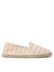 Jenny Fairy Espadryle HZF064-01 Beżowy. Brązowe espadryle Jenny Fairy, bez wzorów, z materiału, bez obcasa, bez zapięcia. Za 99.99 zł.
