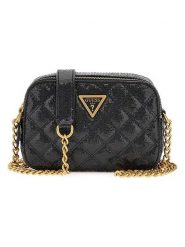 Guess Torebka w kolorze czarnym - 20 x 13 x 8 cm rozmiar: onesize. Czarne torby na ramię Guess, z aplikacjami, z materiału, na ramię, pikowane, bez dodatków. Za 321.39 zł.