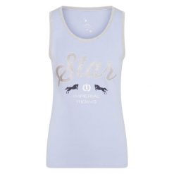 Damski tank top Imperial Riding Shimmer. Niebieskie topy IMPERIAL RIDING, bez wzorów, bez kołnierzyka, bez ramiączek. Za 140.50 zł.