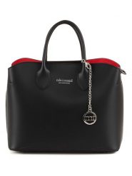 Mia Tomazzi Skórzana torebka w kolorze czarnym - 32 x 26 x 16 cm rozmiar: onesize. Czarne torby na ramię Mia Tomazzi, bez wzorów, z materiału, przez ramię, bez dodatków. Za 386.53 zł.