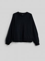 4F Bluza dresowa loose bez kaptura damska - czarna L. Czarne bluzy 4f, l, bez wzorów, z bawełny, bez kaptura. Za 129.99 zł.