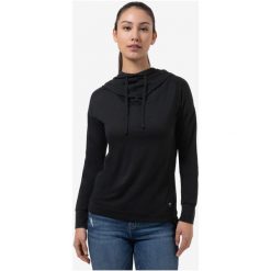 Bluza z kapturem damska SUPER.NATURAL Funnel Hoodie. Czarne bluzy super.natural, bez wzorów, z kapturem. Za 357.40 zł.