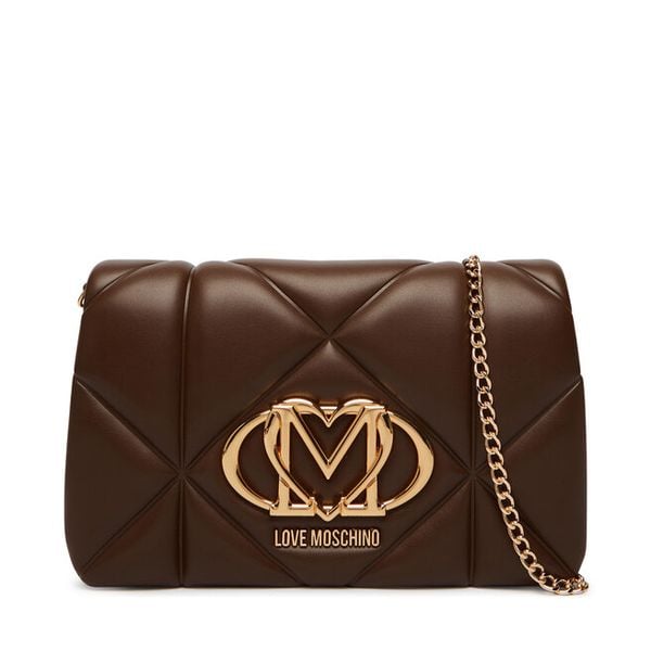 Torebka LOVE MOSCHINO. Brązowe torebki klasyczne Love Moschino, bez wzorów, bez dodatków. Za 789.99 zł.