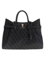 Guess Torebka w kolorze czarnym - 38 x 28 x 13 cm rozmiar: onesize. Czarne torby na ramię Guess, z aplikacjami, z materiału, przez ramię, bez dodatków. Za 469.99 zł.