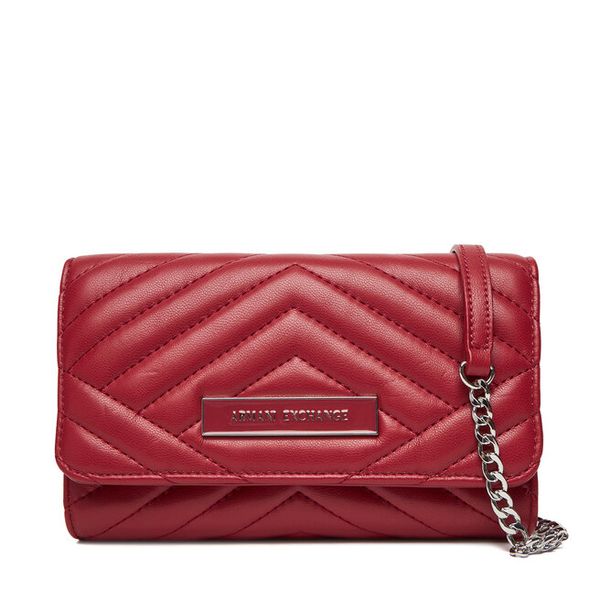 Torebka Armani Exchange. Czerwone torebki klasyczne Armani Exchange, bez wzorów, bez dodatków. Za 479.99 zł.