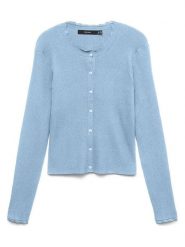 Vero Moda Kardigan w kolorze błękitnym rozmiar: S. Niebieskie kardigany Vero Moda, s, bez wzorów, ze splotem. Za 89.05 zł.