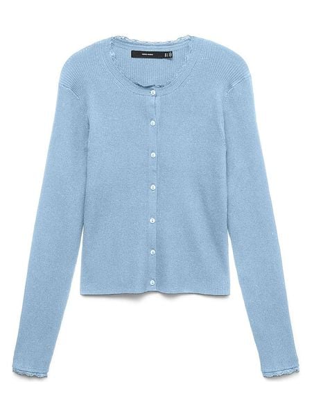 Vero Moda Kardigan w kolorze błękitnym rozmiar: M. Niebieskie kardigany Vero Moda, m, bez wzorów, ze splotem. Za 104.95 zł.