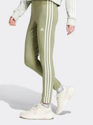 Adidas Legginsy w kolorze oliwkowym rozmiar: S. Brązowe legginsy Adidas, s, bez wzorów, outdoorowe. Za 123.82 zł.