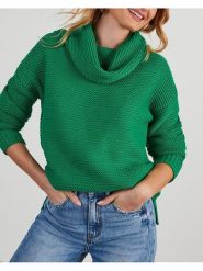 Milan Kiss Golf w kolorze zielonym rozmiar: L. Zielone golfy Milan Kiss, l, bez wzorów, bez ramiączek. Za 126.99 zł.