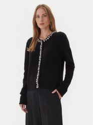 KAOS Sweter RI1KT018 0001 Czarny Regular Fit. Czarne swetry KAOS, xl, bez wzorów, z wełny, bez ramiączek. Za 749.99 zł.