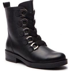 Botki GABOR - 91.660.27 Schwarz. Czarne botki Gabor, bez wzorów, z materiału, bez obcasa, bez zapięcia. W wyprzedaży za 459.00 zł.