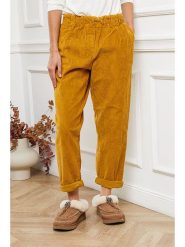Joséfine Spodnie "Altazar" w kolorze musztardowym rozmiar: L. Żółte spodnie materiałowe Joséfine, na co dzień, l, bez wzorów, z materiału. Za 183.59 zł.