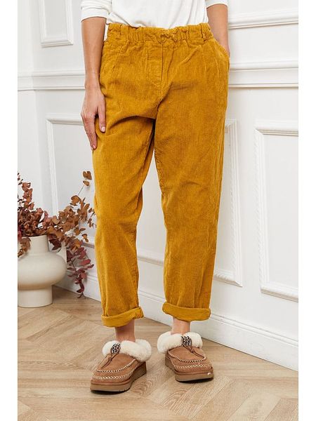 Joséfine Spodnie "Altazar" w kolorze musztardowym rozmiar: L. Żółte spodnie materiałowe Joséfine, na co dzień, l, bez wzorów, z materiału. Za 183.59 zł.