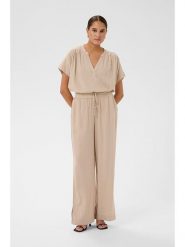 Kaffe Spodnie w kolorze beżowym rozmiar: 38. Brązowe spodnie materiałowe Kaffe, bez wzorów, z materiału. Za 165.99 zł.