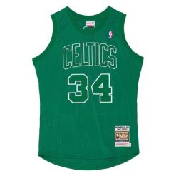 Koszulka Boston Celtics Authentic Christmas Day Paul Pierce 2012/13. Zielone bluzki Mitchell & Ness, bez wzorów, z poliesteru, sportowe, bez kołnierzyka, bez ramiączek. Za 1,289.50 zł.