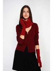 William de Faye Ogrzewacze w kolorze czerwonym rozmiar: onesize. Czerwone rękawiczki William de Faye, bez wzorów, z kaszmiru. Za 113.36 zł.