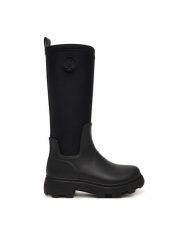 Tommy Hilfiger Kalosze Th Stamp Warm Knee Rain Boot FW0FW09678 Czarny. Czarne kalosze TOMMY HILFIGER, bez wzorów, z syntetyku. Za 529.99 zł.