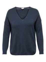 ONLY Sweter w kolorze granatowym rozmiar: XL-54. Niebieskie swetry Only, xl, bez wzorów, bez ramiączek. Za 88.23 zł.