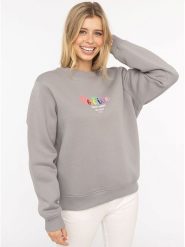 Zwillingsherz Bluza "Positive Rainbow" w kolorze szarym rozmiar: L/XL. Szare bluzy Zwillingsherz, l, bez wzorów, bez kaptura. Za 206.91 zł.