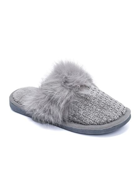 Confly Kapcie w kolorze szarym rozmiar: 37. Szare obuwie domowe Confly, bez wzorów, bez zapięcia. Za 47.71 zł.