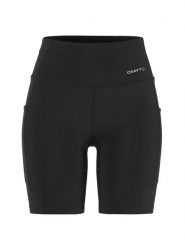 Craft Essence Short Tights 3 W — krótkie legginsy treningowe, szeroki pas –. Czarne legginsy Craft, s, bez wzorów, z elastanu, krótkie. Za 240.50 zł.
