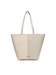 MICHAEL Michael Kors Torebka Flora 30T5GFFT3B Beżowy. Brązowe shopper MICHAEL Michael Kors, bez wzorów, ze skóry, bez dodatków. Za 1,449.00 zł.
