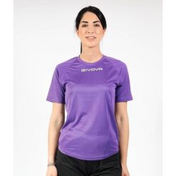 Koszulka Sportowa Microforata Givova 2XL - Oddychająca i Lekka. Fioletowe koszulki sportowe Givova, bez wzorów, z poliesteru, bez ramiączek, rowerowe. Za 53.59 zł.