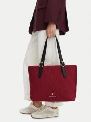Beverly Hills Polo Club Torebka CWBEO-BHPC-C-001-10 Bordowy. Czerwone shopper Beverly Hills Polo Club, bez wzorów, z materiału, bez dodatków. Za 199.99 zł.