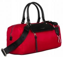 Bagietka czerwona David Jones [DH] 6702-6. Czerwone torebki klasyczne David Jones, bez wzorów, bez dodatków. Za 155.99 zł.