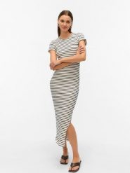 Vero Moda Sukienka w kolorze białym rozmiar: S. Białe sukienki Vero Moda, s, bez wzorów, bez kołnierzyka, bez ramiączek, maxi. Za 127.35 zł.