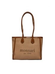 Monnari Torebka BAG0380-017 Beżowy. Brązowe torebki klasyczne Monnari, bez wzorów, z materiału, bez dodatków. Za 99.99 zł.