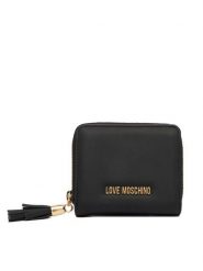 LOVE MOSCHINO Portfel JC5689PP1OKD0000 Czarny. Czarne portfele Love Moschino, bez wzorów, ze skóry. Za 386.99 zł.