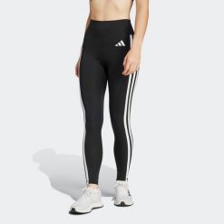 Legginsy fitness damskie ADIDAS. Legginsy Adidas, s, bez wzorów, z materiału, z podwyższonym stanem. Za 149.99 zł.