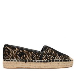 Espadryle Guess. Czarne espadryle Guess, z aplikacjami, bez obcasa, bez zapięcia. Za 479.99 zł.