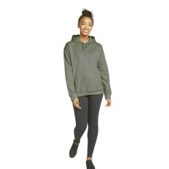 Bluza z kapturem Gildan Midweight Softstyle. Zielone bluzy GILDAN, m, bez wzorów, z bawełny, z kapturem. Za 114.80 zł.