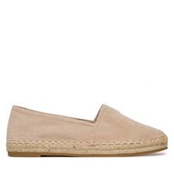 Espadryle JENNY. Brązowe espadryle Jenny, bez wzorów, bez obcasa, bez zapięcia. Za 99.99 zł.