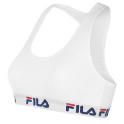 Bawełniany biustonosz damski Fila. Białe bielizna sportowa Fila, m, bez wzorów, z bawełny. W wyprzedaży za 85.00 zł.