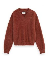 Scotch & Soda Sweter w kolorze czerwonym rozmiar: M. Czerwone swetry Scotch & Soda, m, bez wzorów, z poliamidu, bez ramiączek. Za 272.95 zł.