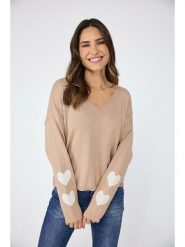 LIEBLINGSSTÜCK Sweter "Linka" w kolorze beżowym rozmiar: 34. Brązowe swetry LIEBLINGSSTÜCK, bez wzorów, z kaszmiru, bez ramiączek. Za 198.10 zł.