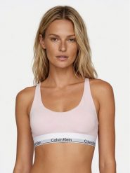 Calvin Klein Underwear Biustonosz braletka LV00QF8503 Różowy. Czerwone biustonosze Calvin Klein Underwear, bez wzorów, z bawełny. Za 169.99 zł.