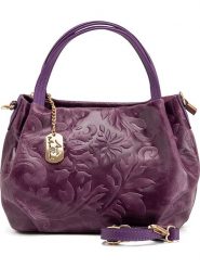 Anna Morellini Skórzana torebka "Clarissa" w kolorze fioletowym - 28 x 20 x 12 cm rozmiar: onesize. Różowe torby na ramię Anna Morellini, bez wzorów, z materiału, przez ramię, bez dodatków. Za 252.99 zł.