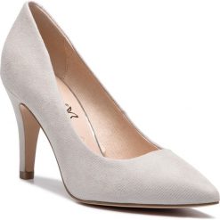 Półbuty CAPRICE - 9-22416-22 Grey Jeans Sue 252. Szare czółenka Caprice, bez wzorów, z jeansu, bez obcasa, na obcasie, bez zapięcia. W wyprzedaży za 159.00 zł.