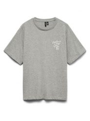 Vero Moda Koszulka w kolorze szarym rozmiar: M. Szare bluzki Vero Moda, m, bez wzorów, z bawełny, bez kołnierzyka, bez ramiączek. Za 75.95 zł.