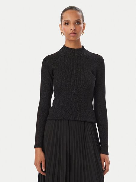 Rinascimento Bluzka CFM0012394003 Czarny Slim Fit. Czarne bluzki Rinascimento, m, bez wzorów, z wiskozy, bez kołnierzyka, bez ramiączek. Za 359.99 zł.