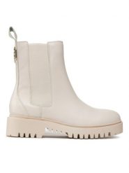 Guess Sztyblety Oakess FL7OAK LEA10 Beżowy. Brązowe botki Guess, z aplikacjami, ze skóry, bez obcasa, na płaskiej podeszwie, bez zapięcia. Za 749.99 zł.