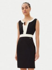 ARTIGLI Sukienka koktajlowa ACAB000933 Czarny Regular Fit. Czarne sukienki Artigli, bez wzorów, z syntetyku, wizytowe, bez kołnierzyka, bez ramiączek. Za 279.99 zł.