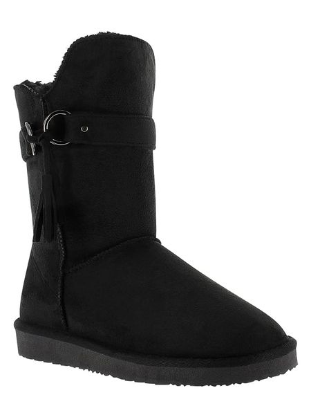 ISLAND BOOT Kozaki zimowe "Crawford" w kolorze czarnym rozmiar: 37. Czarne kozaki Island Boot, na zimę, z materiału, bez obcasa, bez zapięcia. Za 140.95 zł.