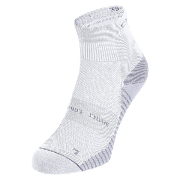 Skarpety biegowe Odlo Performance Run Quarter Socks. Białe skarpety Odlo, bez wzorów, z dzianiny. Za 65.87 zł.
