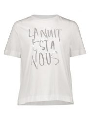 Rich&Royal Koszulka w kolorze białym rozmiar: M. Białe bluzki Rich&Royal, m, bez wzorów, z bawełny, bez kołnierzyka, bez ramiączek. Za 82.99 zł.