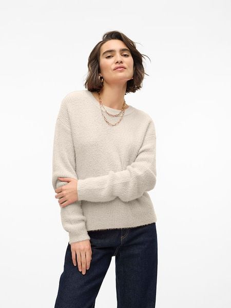 Vero Moda Sweter w kolorze beżowym rozmiar: S. Brązowe swetry Vero Moda, s, bez wzorów, bez ramiączek. Za 69.91 zł.